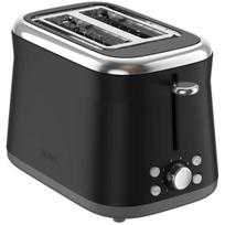 TEFAL Skrudintuvas TT7208E0, 850W, 2 lizdai, nerūdijantis plienas, juoda, 8 lygiai, aukšta rankena, atšildymas, pašildymas