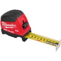 Milwaukee 4932499205 matuoklis, 8m, 35mm, 5m išsikišimas, apsauga nuo plyšimo, nailono apsauga, pirštų apsauga, dvipusė skalė