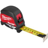 Milwaukee 4932498771 Matavimo juosta, 8m/26ft, 30mm, magnetinė, 4m išsikišimas, apsauga nuo plyšimo, atsparus smūgiams korpusas