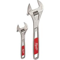 Milwaukee 4932499519 reguliuojamas veržliaraktis 2 vnt., 150/250mm, plienas, chromuotas, ergonomiška rankena