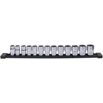 Milwaukee 4932498797, 1/2" 12 briaunų lizdų rinkinys, 12–24 mm, 13 vnt., chromuotas, neslystantis dizainas