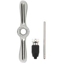 Milwaukee HEX-LOK 2-IN-1 HANDLE & T-bar & TAP COLLET 4932500629, 3 vnt., 1" šešiabriauniai žandai, ¼"-½" sriegtuvai