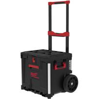 Milwaukee PACKOUT riedantis stalčius 4932498651, 1 stalčius, 57L, 70kg, 610x480x550mm, ratukai, sulankstoma rankena