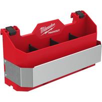 Milwaukee PACKOUT šoninis rankinių įrankių laikiklis 4932498644, 154x294x120mm, 11kg, atsparus smūgiams, reguliuojami pertvarėliai