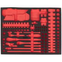 Milwaukee 4932500763 putų įdėklas 4932500757, 60vnt 1/2" smūginiai antgaliai, 4 plokščios pusės, 90 dantų, 4°