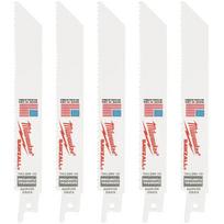 Milwaukee 48475093 stūmoklinio pjūklo diskas, 200mm, 8/12 TPI, Bi-Met, Co, 5 vnt., universalus