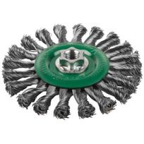 Milwaukee 4932501741 vielinis šepetys diskas M14, 125x14 mm, 0,5 mm nerūdijantis plienas, 115/125 mm kampiniams šlifuokliams
