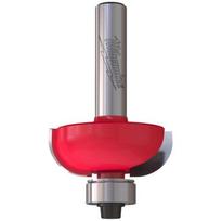 Milwaukee 4932501035, įgaubtas apvalinimo frezas medžiui, karbidas, 8mm kotas, R9.5, 31.7x12.7/54.2mm