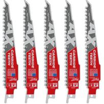 Milwaukee S967XHM 48475521 stūmoklinio pjūklo diskas, 150mm, 5TPI, karbidas, 5 vnt., vinimis mediena