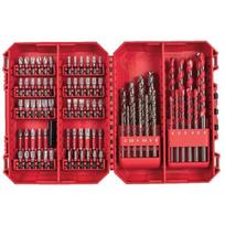 Milwaukee 4932501309 Smūginių antgalių ir grąžtų rinkinys, 80 vnt., 1/4 Hex, 25/50mm, Phillips, Pozidriv, Torx, Hex