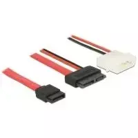 SATA kabelis DeLOCK 84791 0,7 m SATA 13 kontaktų SATA 7 kontaktų + Molex