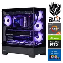 INTOP AQUA Ryzen 9 9900x 64GB DDR5 1TB SSD M.2 NVME+2TB RTX5070Ti 16GB  no-OS
