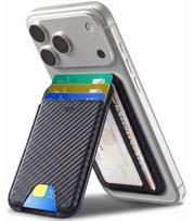 Juodas (Carbon) kortelių dėklas "ESR Classic Rfid Magnetic Wallet Stand"