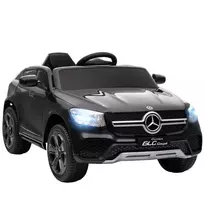 Elektrinis automobilis vaikams, 12V vaikiškas automobilis su nuotolinio valdymo pulteliu, LED žibintai, muzika, 3 greičiai, 3-6 metai, juodas