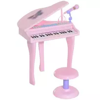 Vaikiškas pianinas su kėdute, muzikos instrumentas vaikams