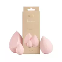 LOVRO_SET „Lovro x SugarPowder“ kempinėlės rinkinys – 3 makiažo kempinėlės