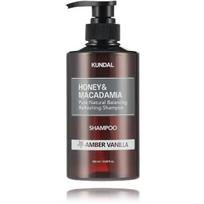 Kundal Honey & Macadamia Nature Shampoo Amber Vanilla šampūnas visų tipų plaukams, 500 ml