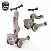 Scoot & Ride Highwaykick 1 Lifestyle 2w1 Brown Lines 96605