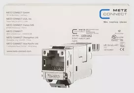 MTZ METZ CONNECT 130910KZ laido jungtis RJ45 Sidabras