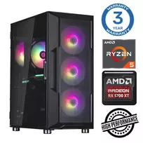 INTOP Ryzen 5 3600 16GB 500GB SSD M.2 NVME + 2 TB RX6600 8GB be operacinės sistemos