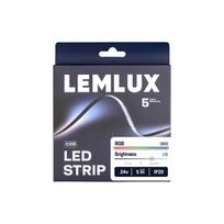 LED juosta, 5m ritė, 24Vdc, 19W/m, COB 720LED/m, RGB, IP20, skaitmeninė IC WS2811 20pix/m