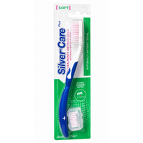 Toothbrush Soft Dantų šepetėlis su sidabrine galvute, minkštas Dark Blue
