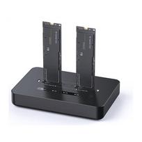 Gembird  Desktop dual drive USB Type-C M.2 NVME (and SATA) SSD docking station, Black | DD2-U3M2 | DD2-U3M2 | 8716309135573