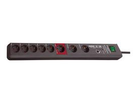 Brennenstuhl Secure-Tec 19,500A Surge Protector 8-outlet 16A Black