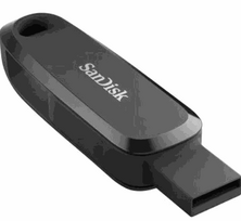 SANDISK Phone 256GB USB 3.2 Gen 1 / USB-C USB flash drive Sort