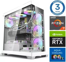 Stacionarus kompiuteris INTOP AQUA Ryzen 7 7700X 32GB DDR5 1TB SSD M.2 NVME+2TB RTX5070 12GB no-OS (RW42858NS)