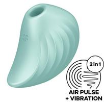 SATISFYER AIR PULSE – satisfyer - perlo nardytojas air pulse stimuliatorius & vibratorius žalias