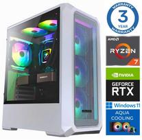 Stacionarus kompiuteris INTOP AQUA Ryzen 7 8700F 64GB DDR5 2TB SSD M.2 NVME+2TB RTX5060Ti 16GB WIN11Pro (RW59127)