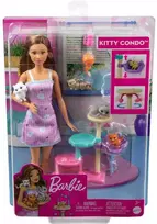 Lėlė Barbie su kačiukų nameliu Kitty Condo HHB70