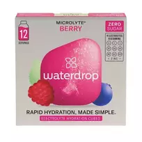 Izotonikas Waterdrop Microlyte Electrolyte Hydration Cubes 12P - berry