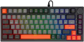 Savio klaviatūra magnetyczna astral juodas outemu baltas jade rgb 3 spalvų keycapów