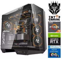 Stacionarus kompiuteris INTOP AQUA Ryzen 9 9900x 32GB DDR5 1TB SSD M.2 NVME+2TB RTX5070Ti 16GB WIN11 (RW65777WH)