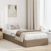Otomano lovos rėmas Kapučino 90 x 190 cm Dirbtinė oda