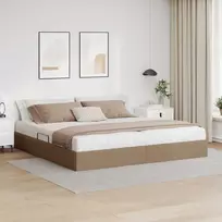 Otomano lovos rėmas Kapučino 200 x 200 cm Dirbtinė oda