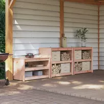 Lauko virtuvės spintelė MEPPEL 3 vnt. Balta