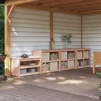 Lauko virtuvės spintelė MEPPEL 4 vnt. Balta