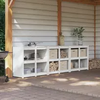Lauko virtuvės spintelė MEPPEL 3 vnt. Balta