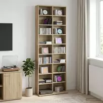 CD spinta Sonoma ąžuolas 65 x 23,5 x 175 cm Apdirbta mediena