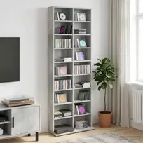 CD spinta Betono pilka 65 x 23,5 x 175 cm Apdirbta mediena