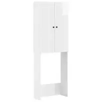 Tualeto spintelė EDE Itin blizgi balta 66 x 25,5 x 190 cm