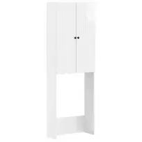 Tualeto spintelė ALKMAAR Itin blizgi balta 66 x 25,5 x 190 cm
