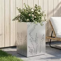 Sodo vazonas Sidabrinė 50 x 50 x 75 cm Galvanizuotas plienas