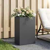 Sodo vazonas Antracito 40 x 30 x 75 cm Šaltai valcuotas plienas