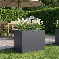 Sodo vazonas Antracito 60 x 40 x 50 cm Šaltai valcuotas plienas