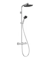 dušas sistēma ar termostatu Activera S 240 1jet EcoSmart Ecostat Fine Varia, hroms