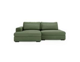 Sofa-lova Polak Meble Leida Tilia 37, žalia sp., kairinė, 223 x 158 cm x 80 cm